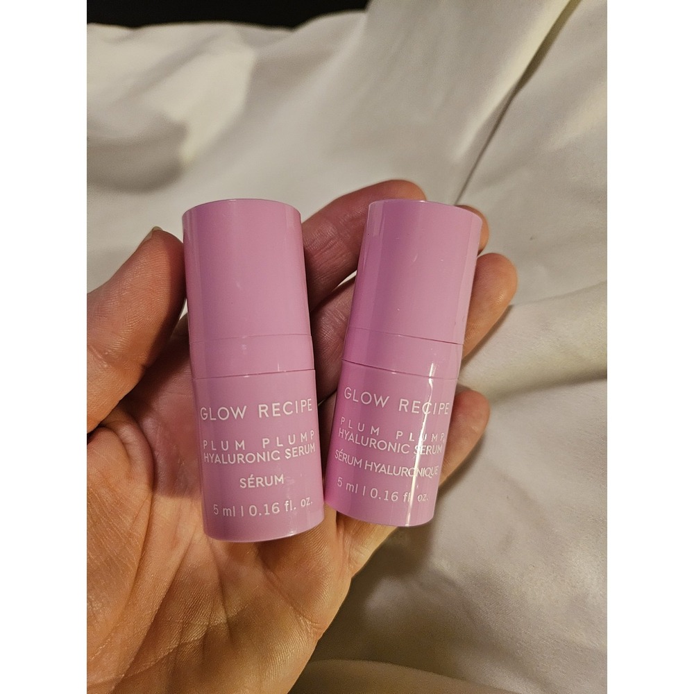 Glow Recipe Plum Plump Hyaluronic Acid Hydrating Serum 5ml. Set Of TWO. NEW
